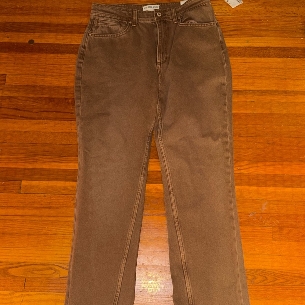We The Free Brown Straight Leg Women's Jeans